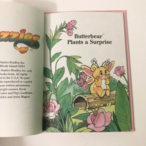 Vtg 1984 The Wuzzles Butterbear Plants  a Suprise Hardcover Book - Picture 8 of 14